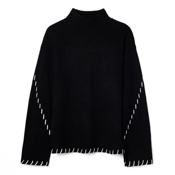 Black Knit Sweater - Picture 1 of 4